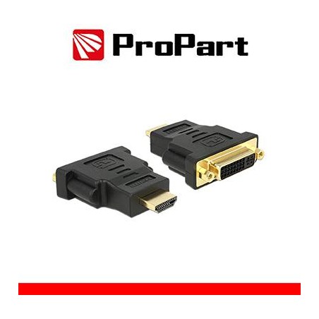 Adatt. Spina HDMI(19PIN)-Presa DVI-D Dual Link(24+5) dorato