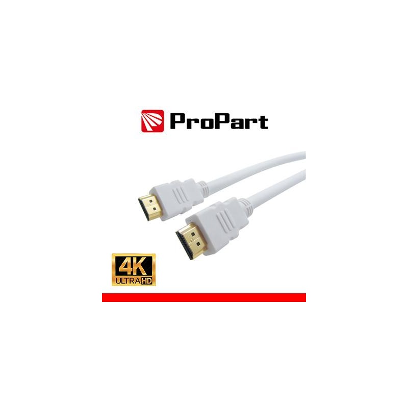 Cavo HDMI 2.0 High Speed 4K 3D con Ethernet 3m SP-SP BIANCO