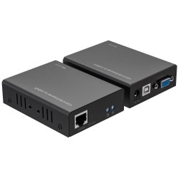 Kit TX-RX Extender VGA e USB,UTP a 300MT, 1080p@60Hz,Loopout