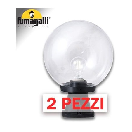 2x pezzi di DISMA/G250 NERO TRASP E27