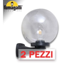 2x pezzi di NARDO/G250 NERO TRASP E27