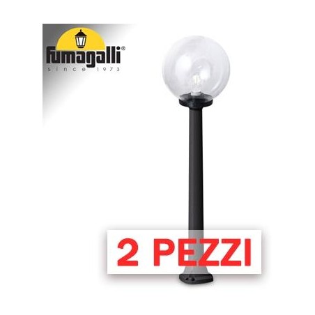 2x pezzi di GIAFFA/G250 NERO TRASP E27 LED 8,5W CCT 3WHITE