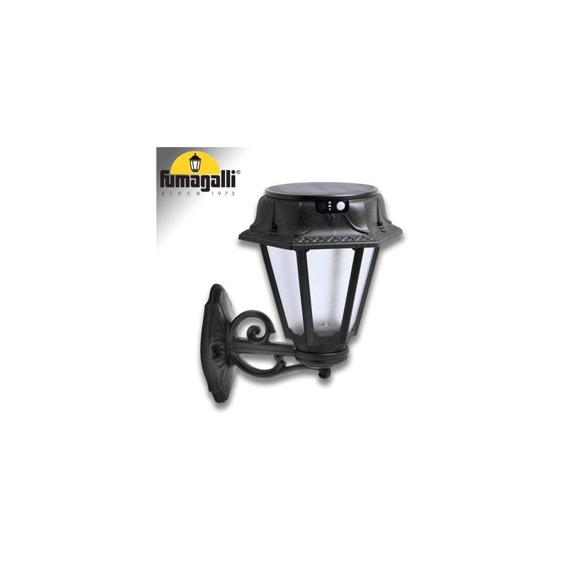 BISSO/ROSETTA NERO SATIN SOLAR LED Ø150 PIR CCT SET