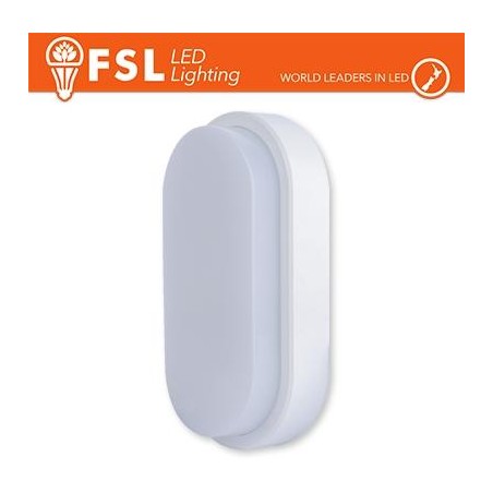 Plafoniera LED OVALE BIANCA 15W 3000K 55*100*200 IP54 