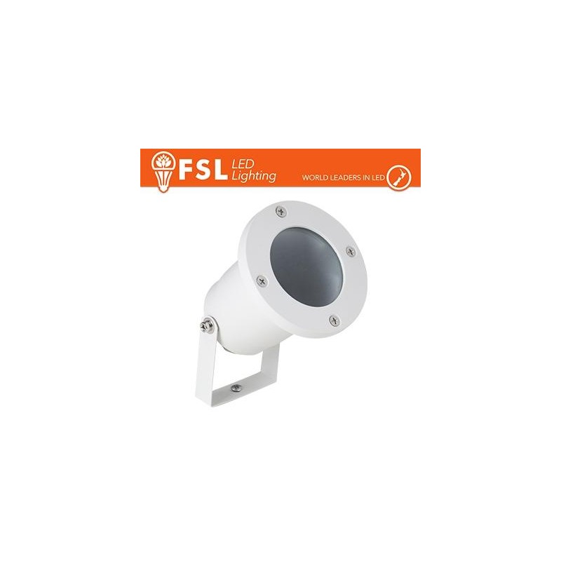 Faretto giardino orientabile picchetto ip65 gu10 Bianco