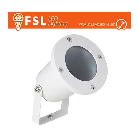 Faretto giardino orientabile picchetto ip65 gu10 Bianco