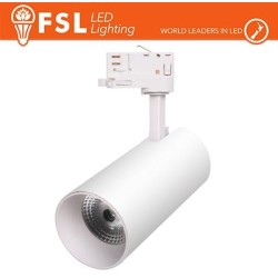 FSL Proiettore a Binario Trifase BIANCO - 3white 3000-4000-6500k, 30w, 3500lm