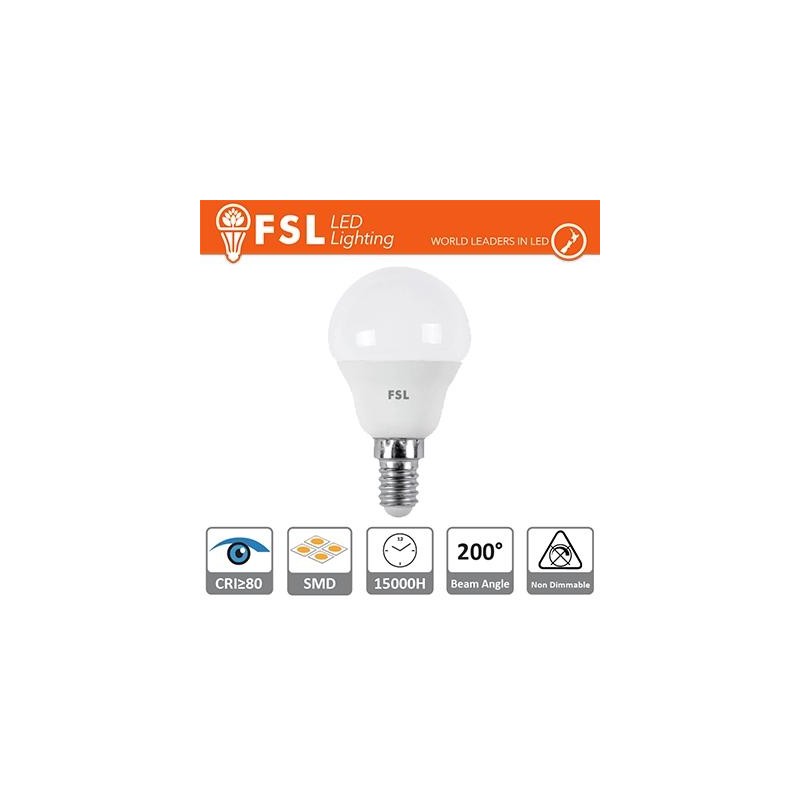 Lampada Sfera - 5,5W 3000K E14 