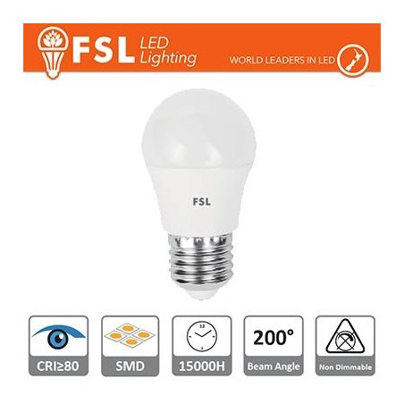 Lampada Sfera - 5,5W 3000K E27 