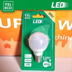 Lampada Sfera BLISTER - 5,5W 6500K E14 