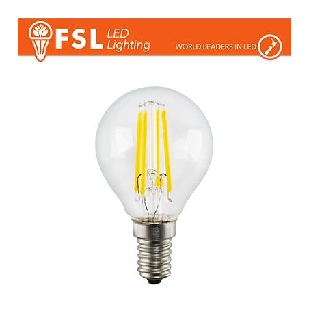 Lampada Filamento Sfera - 4W 2700K E14 400LM