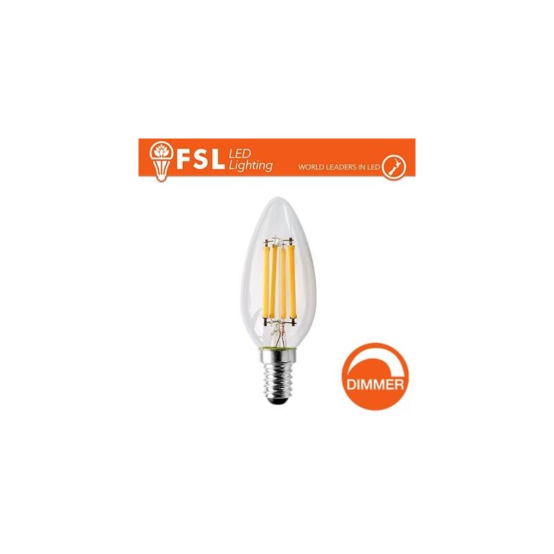 Lampada Filamento Oliva - 4W 2700K E14 400LM Dimmerabile