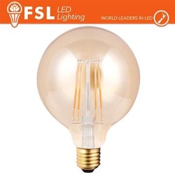 Lampada Globo Filamento Ambra Ø9,5cm - 6W 2200K E27 650LM