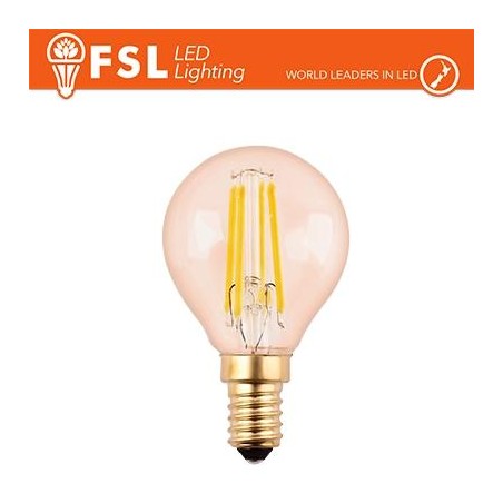 Lampada Sfera Filamento Ambra - 4W 2200K E14 330LM