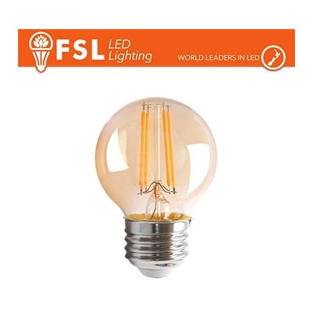 Lampada Sfera Filamento Ambra - 4W 2200K E27 330LM