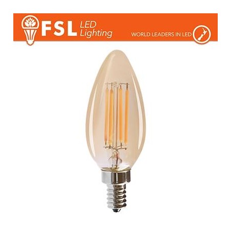 Lampada Oliva Filamento Ambra - 4W 2200K E14 330LM