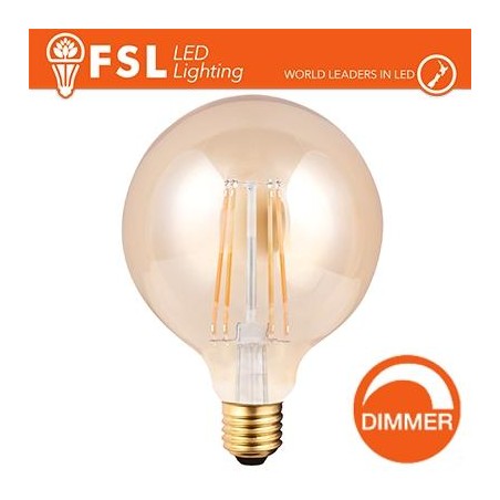 Lampada Globo Filamento Ambra Ø12,5cm - 8W E27 800LM DIMMER