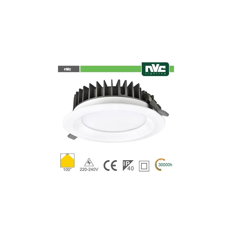 Downlight LED IP40 15W 3000K 1125LM 100º FORO:125mm