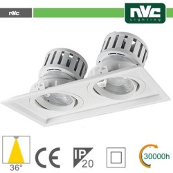 Incasso Multi lampada - 48w(2x24w) 3000k 4270lm 36° PF95