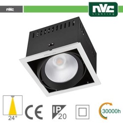 Incasso Multi lampada - 24w(1x24w) 3000k 2100lm24° CRI90