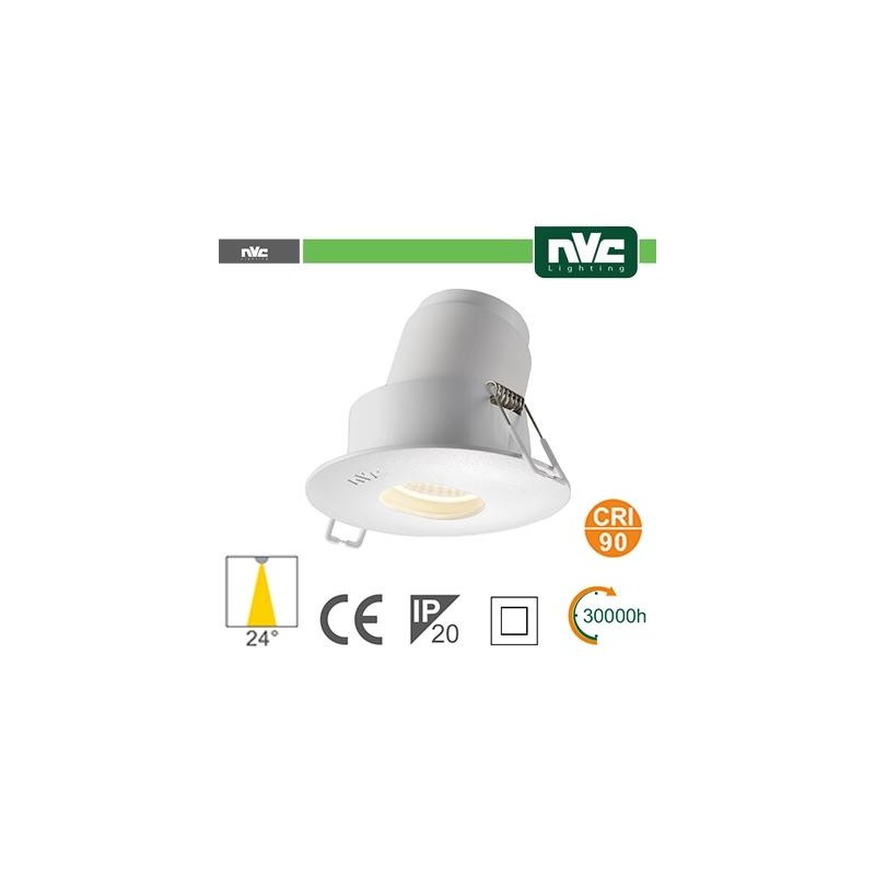 Faro direzionabile LED IP20 9W 4000K 700LM 24º FORO:95mm