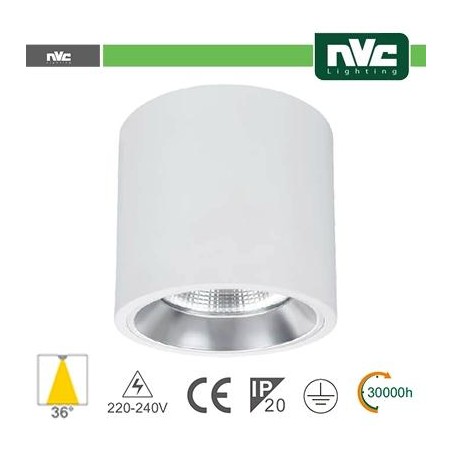 Downlight Sporgente - IP20 15W 1100LM 3000K 36°