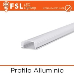 BARRA  ALLUMINIO 6063 - U - 2m SILVER