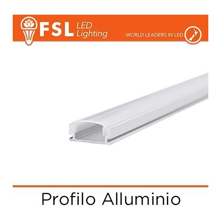 BARRA  ALLUMINIO 6063 - U - 2m SILVER