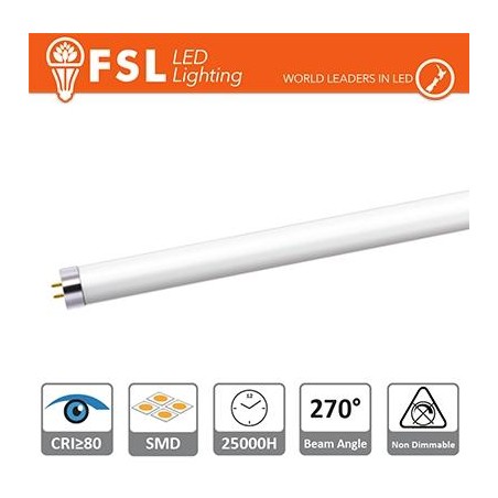 T5 LED Tubo Vetro - 12W 1000LM 4000K G5 PF0.5 Size:870x21mm