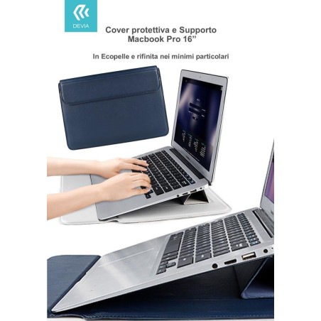 Cover protettiva per Macbook Pro 16'' con Supporto Blu