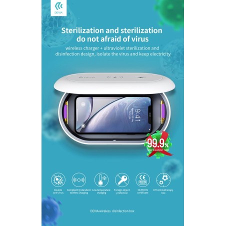 Box Sterilizzazione Aromatizzatore e Caricatore wireless