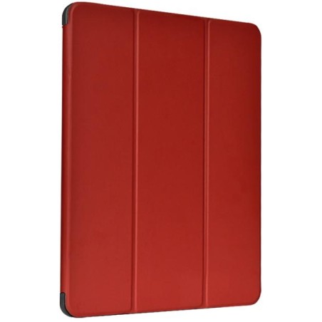 Cover iPad Pro 12.9 2021 in pelle con supporto pencil Rossa