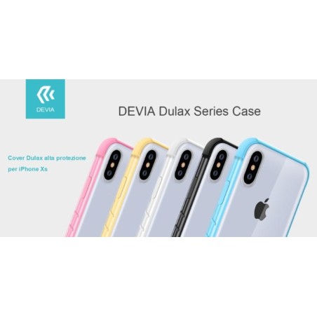 Cover Dulax alta protezione per iPhone Xs 5.8 Nera