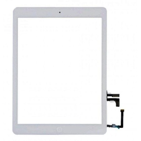 Touch+Telaio LCD+Pulsanti AAA per iPad Air 1 A1474 Bianco