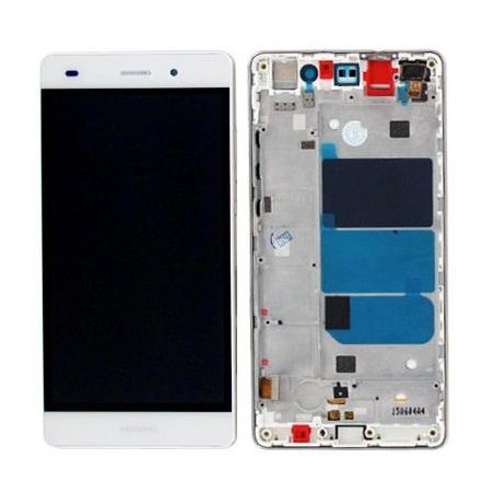 LCD + Touch Originale con Frame per Huawei P8 Lite Bianco