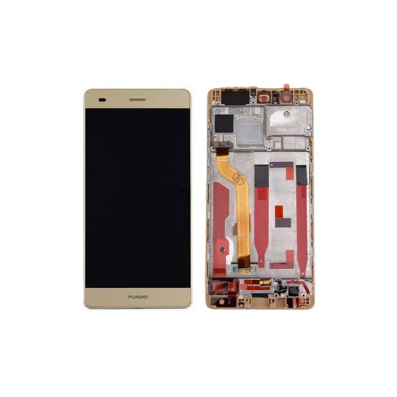 LCD + Touch Originale con Frame per Huawei P9 Gold