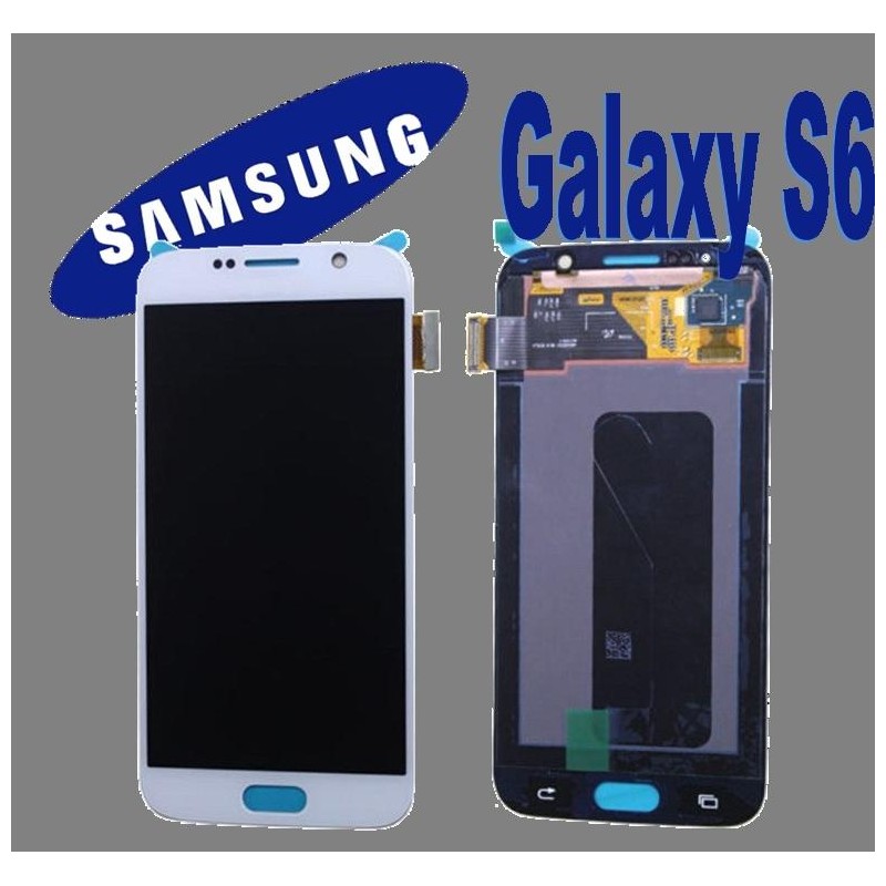 LCD + TOUCH ORIGINALE PER GALAXY S6 BIANCO GH97-17260B