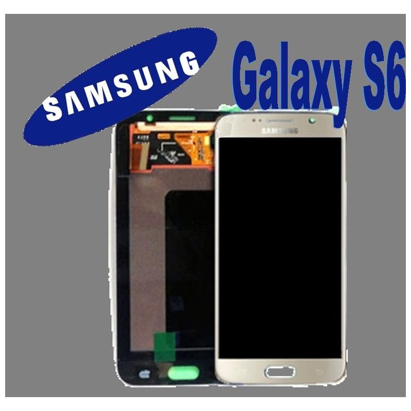 LCD + TOUCH ORIGINALE PER GALAXY S6 ORO GH97-17260C