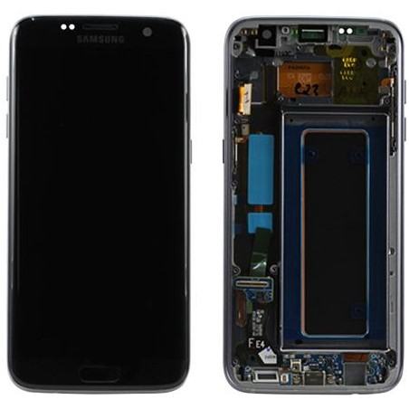 LCD + TOUCH PER GALAXY S7 EDGE ORIGINALE NERO GH97-18533A