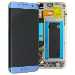 LCD + TOUCH PER GALAXY S7 EDGE ORIGINALE BLU GH97-18533G