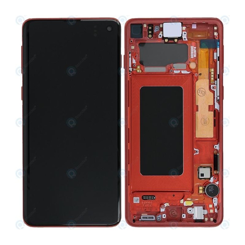 LCD display Touch Samsung G973 Galaxy S10 GH82-18850H Rosso