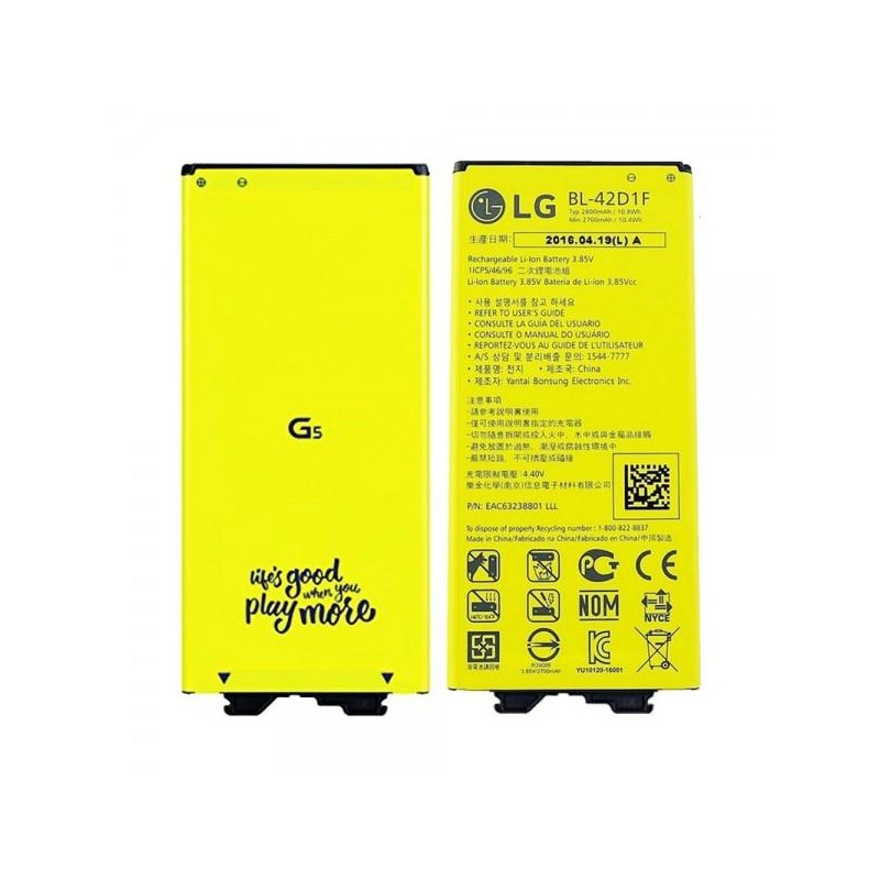 BATTERIA ORIGINALE BL-42D1F per LG G5 H850 - 2800 mAh LI-ION