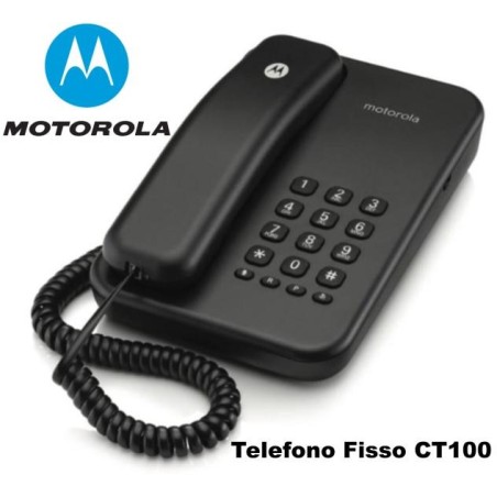 TELEFONO FISSO CT100 MOTOROLA NERO