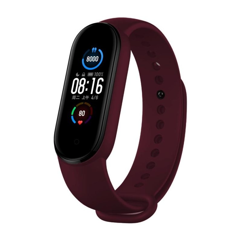 Bracciale in silicone per Xiaomi watch band Mi 5 Sport Wine 