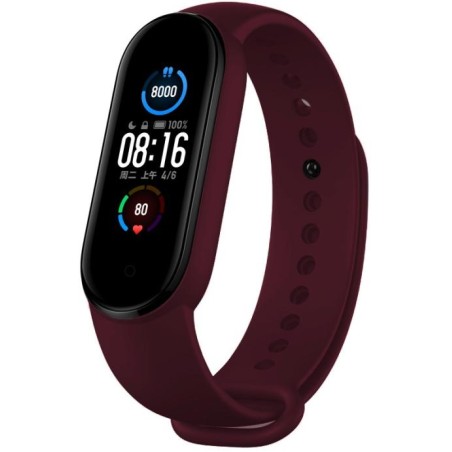 Bracciale in silicone per Xiaomi watch band Mi 5 Sport Wine 