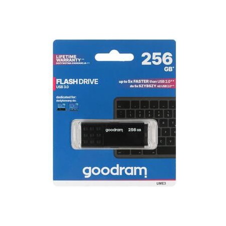 Pendrive GoodRAM 256GB BLACK USB 3.0 - retail blister