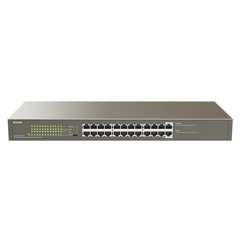 Switch 24 porte Gbit rack mount PoE Tenda- Business