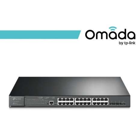 Omada Switch L2+ 24Porte Gigabit PoE+ 4SFP+10GE