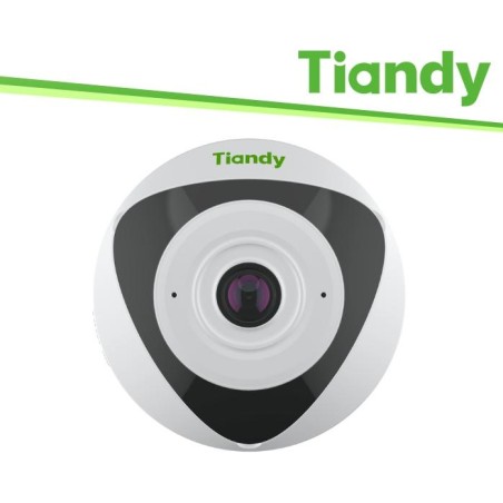 Tiandy Telecamera Fisheye Pro 5MP 1.4mm, Tripwire, Heatmap, PoE, IP67 - TC-C35VN