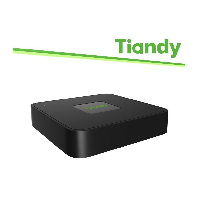 Tiandy NVR 5 Canali, 4 Porte PoE, 60/40Mbps, regist. fino a 5MP, 1HDD - TC-R3105